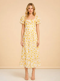 Yellow Floral model_front