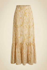 Yellow Printer Skirt
