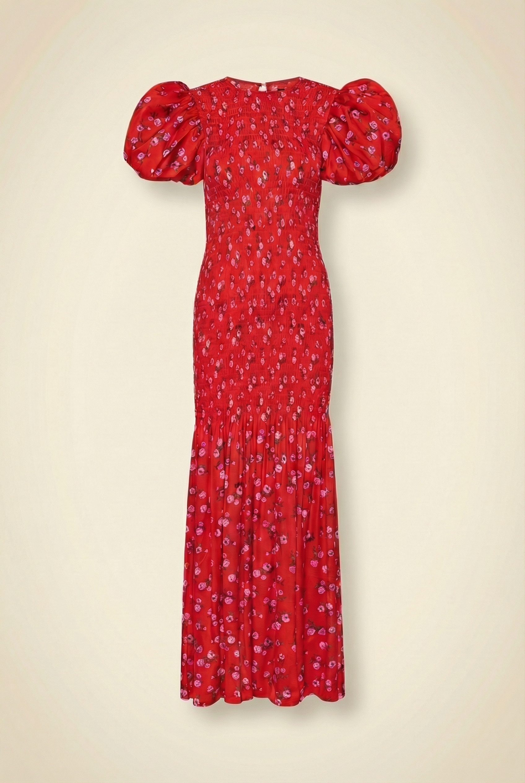 Printed Puff Sleeve Dress