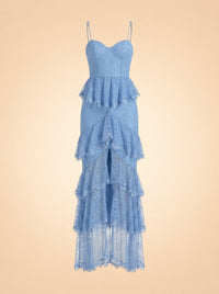 Zelda Fitz Gown In Baby Blue ghost_front
