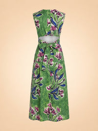 Zorina Tie-Detail Midi Dress ghost_back
