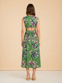 Zorina Tie-Detail Midi Dress model_back