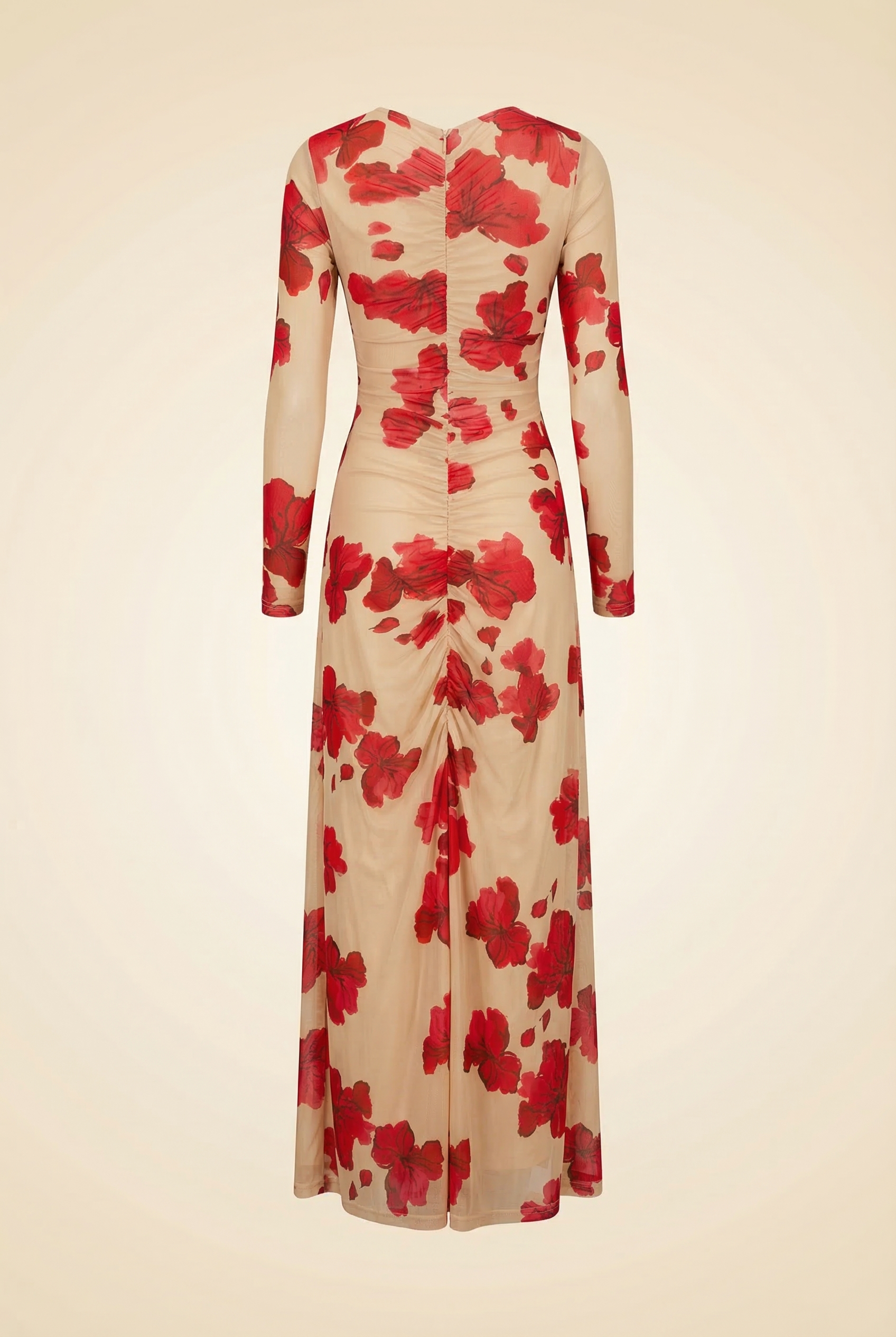 Suzie Floral Long Sleeve Reversible Maxi Dress - back