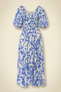 Lola Floral Silk Midi Dress
